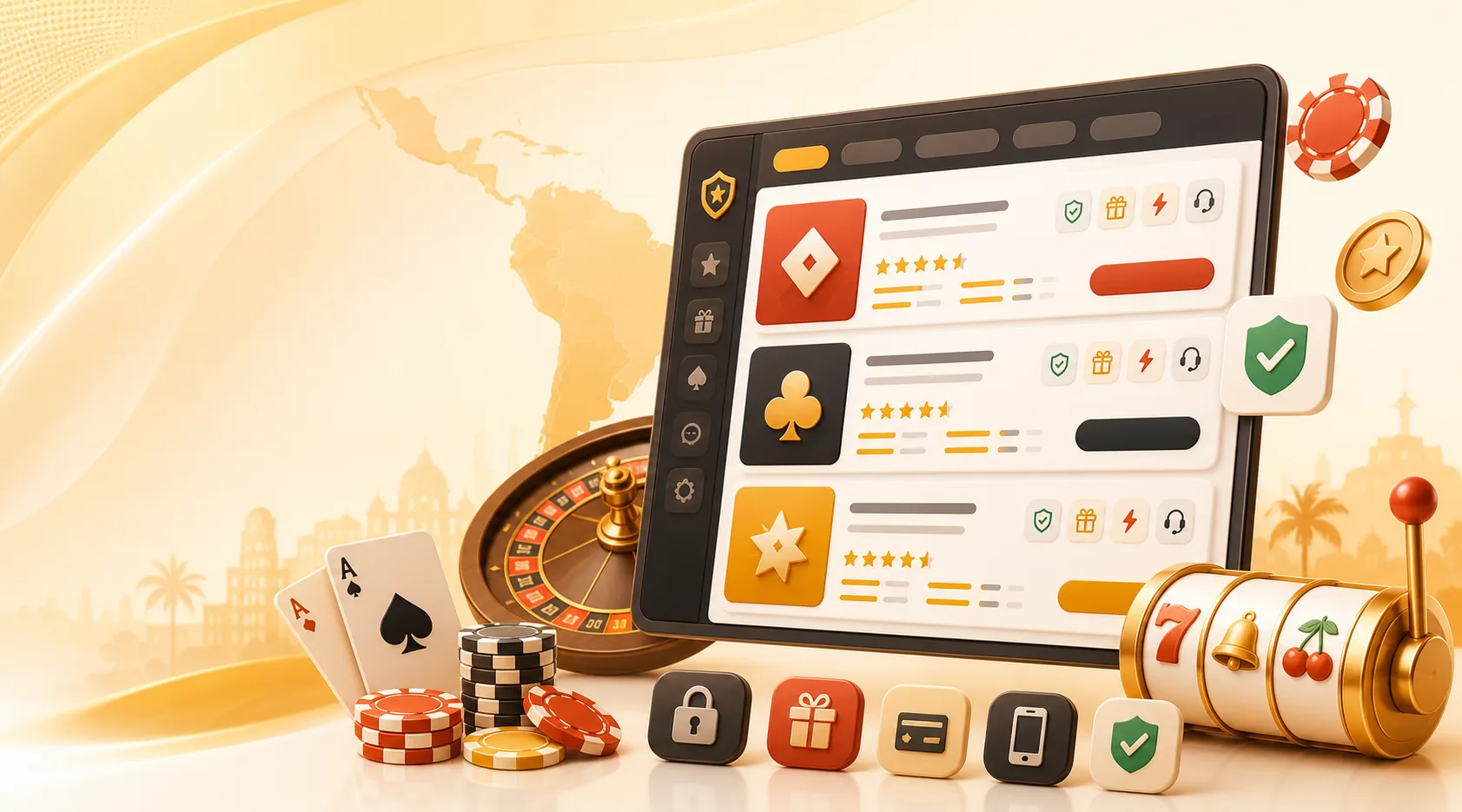 Ilustración principal de CasinoScopio para Latinoamérica